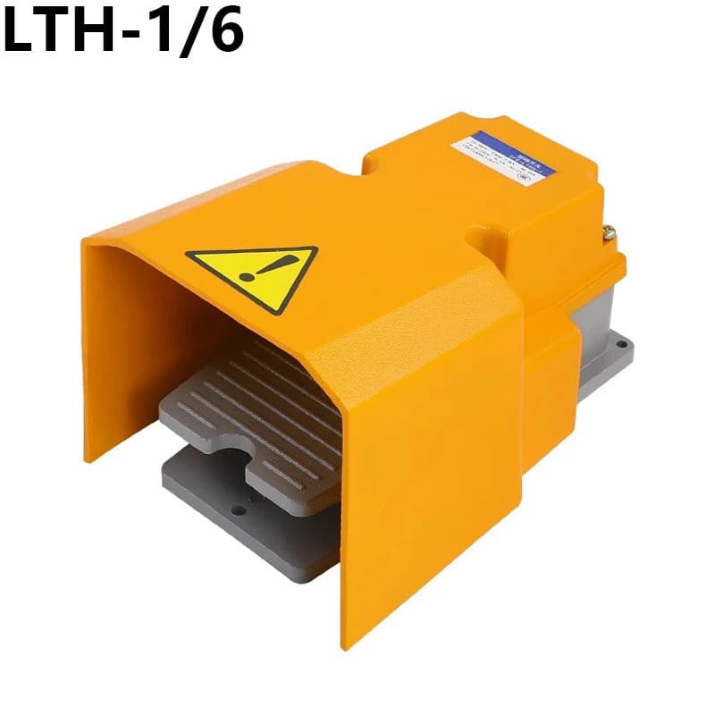 Interruptor de pedal LTH-1/6 com carcaça de alumínio, peças para máquinas-ferramenta, ponto de contato prateado, interru