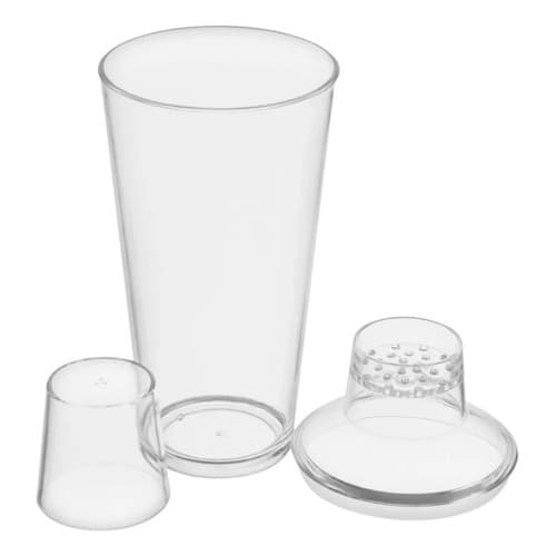 Coqueteleira De Acrílico 500ml Shaker P/ Drinks E Coquetéis Shots Bebidas e Eventos