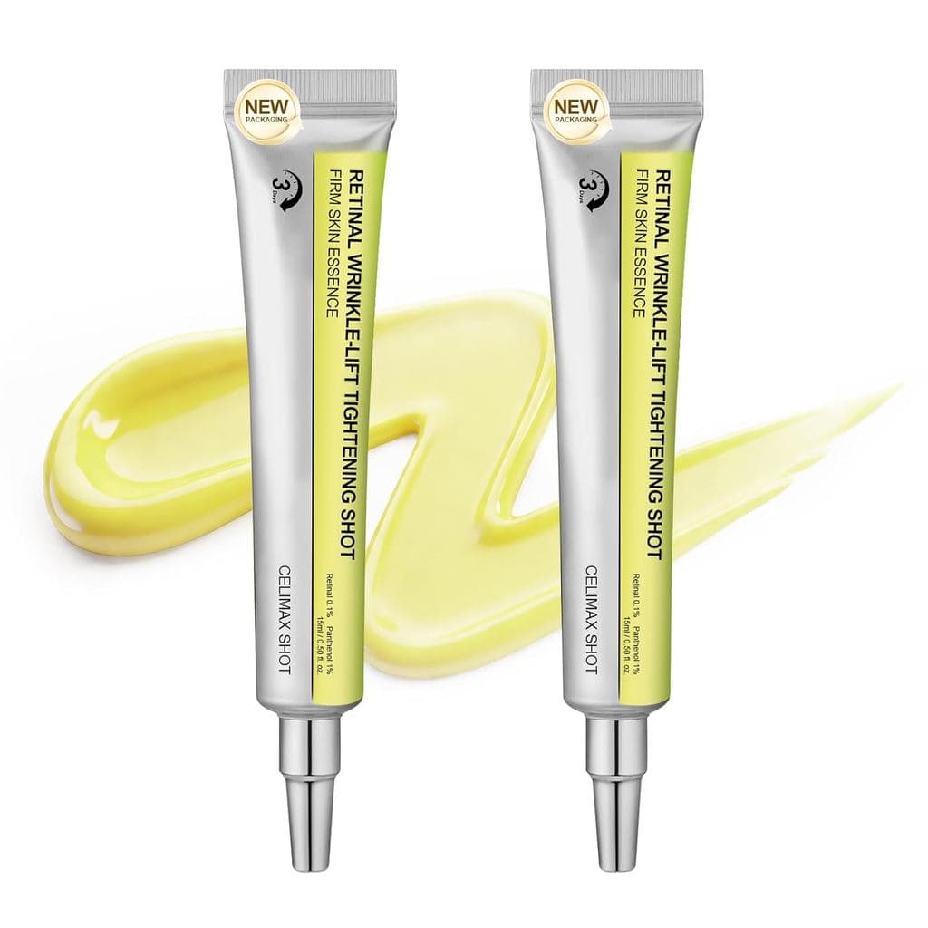 (2 UNIDADES) Potenciador Firmador de Retinol para a Linha CELIMAX SHOT, Essência de Retinol 0,1%, 3% Matryxyl, para Redu