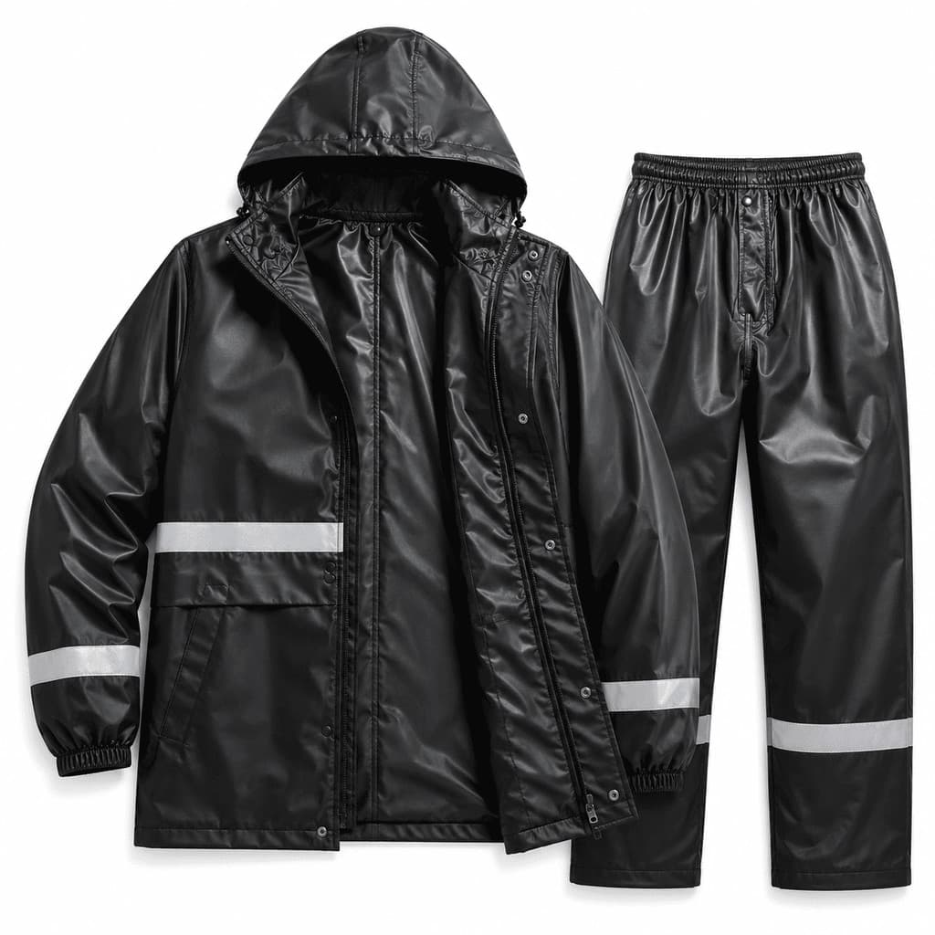 Capa de Chuva para Motociclista + Calça PVC Impermeável