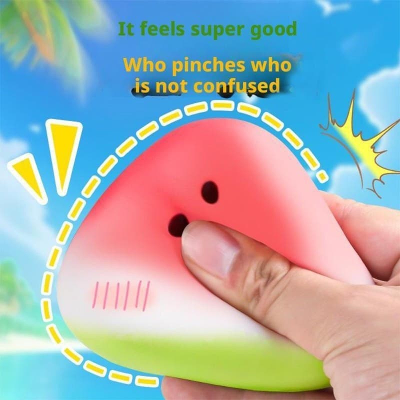 Brinquedo Espremível Do Alívio Estresse Da Melancia , Aperto Fruta Recuperação Lenta Anti-stress , Presente Para Enviar