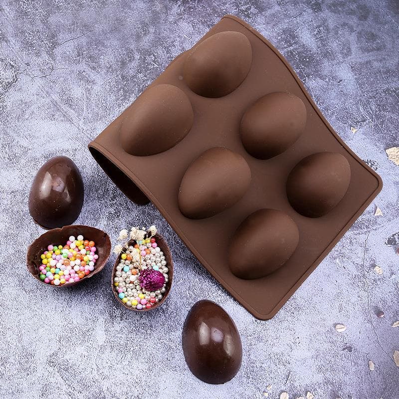 Novo criativo forma de ovo molde de Chocolate Silicone ferramenta de cozimento doméstico molde de bolo presente