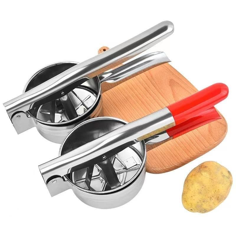 Espremedor de água Plus Size, prensa de alho Manual de aço inoxidável, espremedor de batata multifuncional