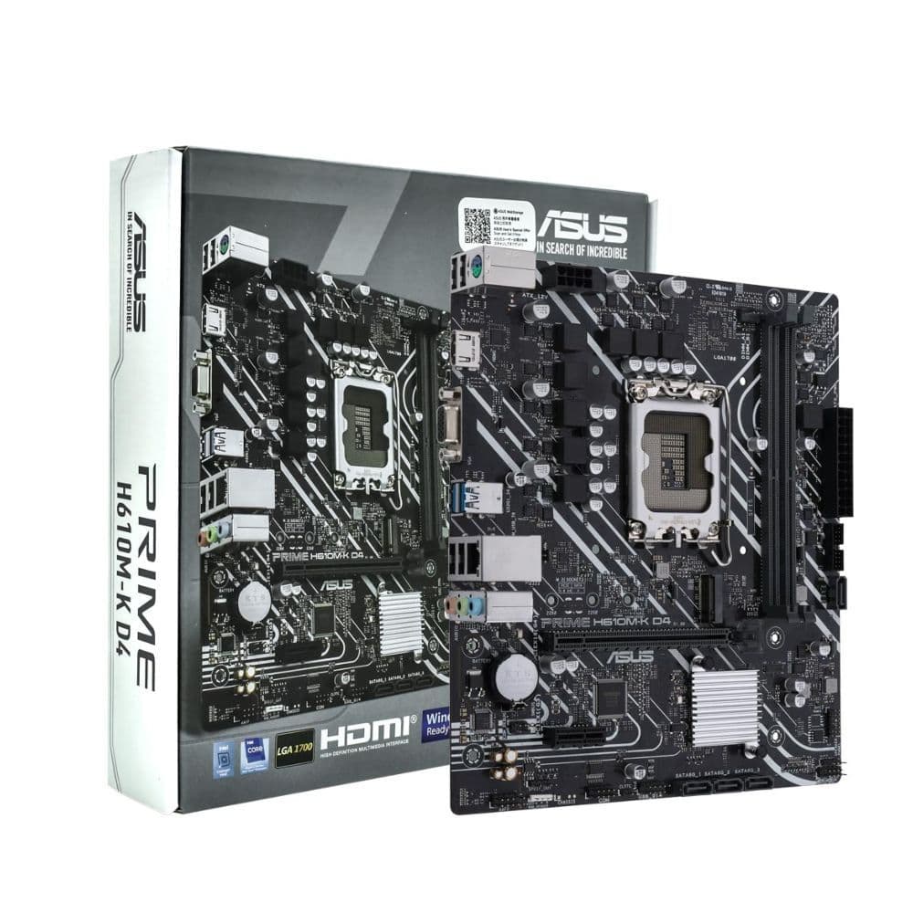 Placa Mãe ASUS Prime H610M-K D4 Socket LGA 1700 / VGA / DDR4