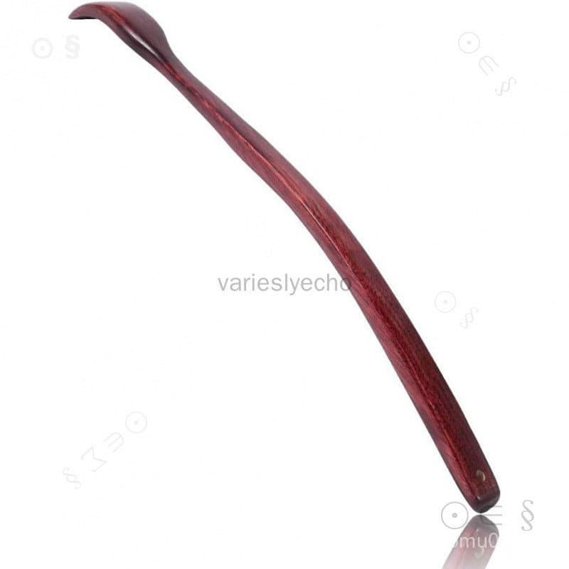 Coçador de Costas de Madeira Grande: Cabo Curvo Estendido de 18'' para Maior Alcance, Feito à Mão com Perfeição, Alívio