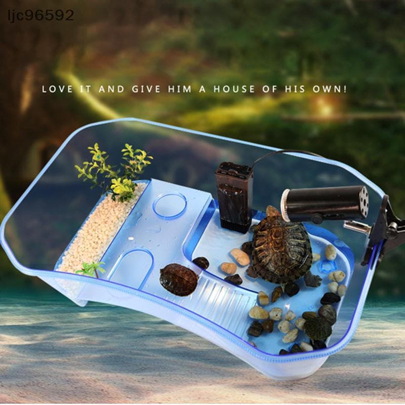 [ljc] Caixa De Viveiro De Répteis Para Alimentação De Tartaruga Com Tanque De Plataforma De Frade [BR]
