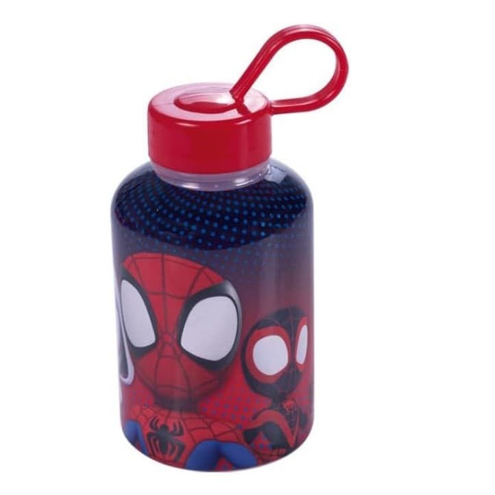 Garrafa Cilíndrica  Bico Rigido Spidey - Homem Aranha 280 ml Plasútil
