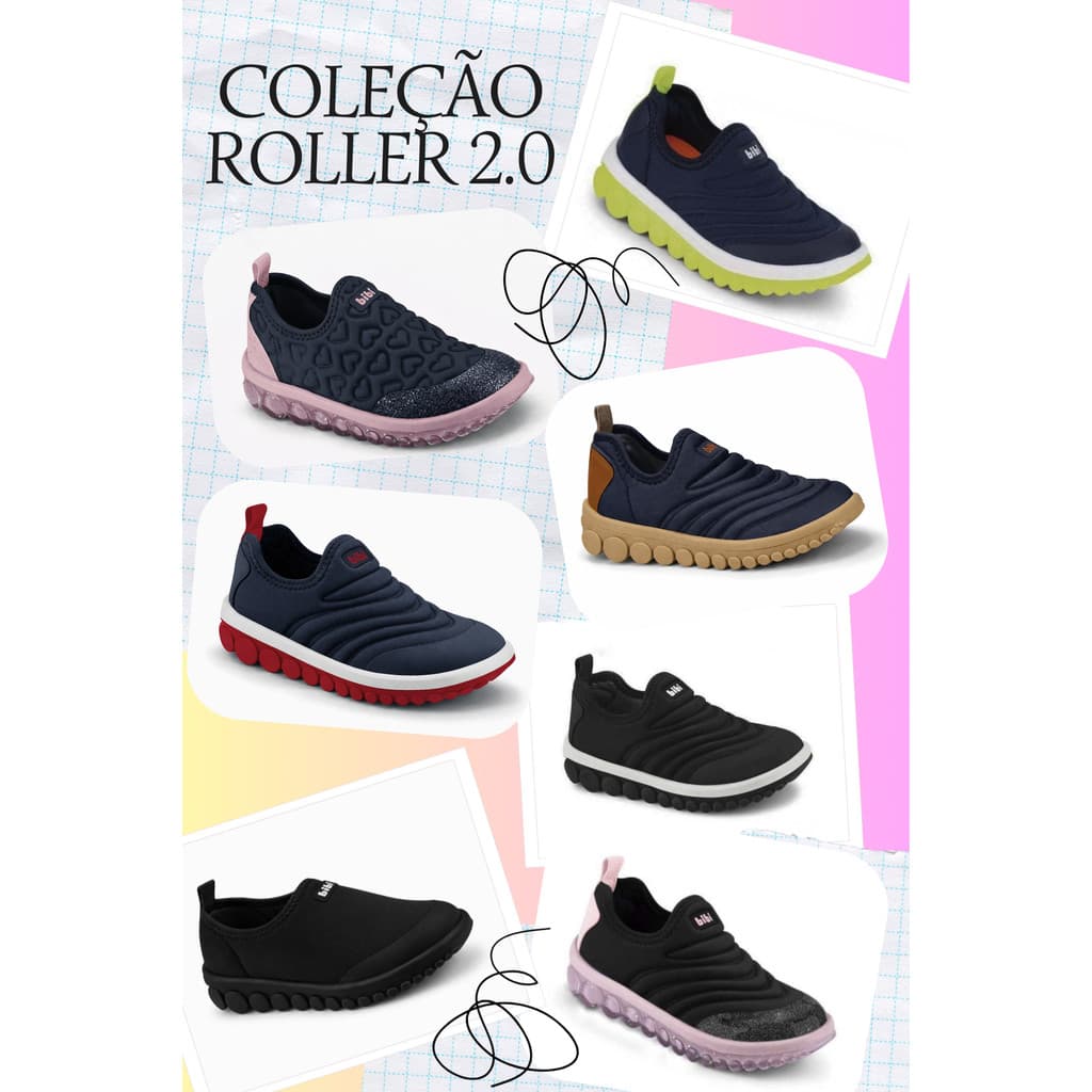 Tênis Infantil Bibi Roller 2.0 Calce Fácil Escolar