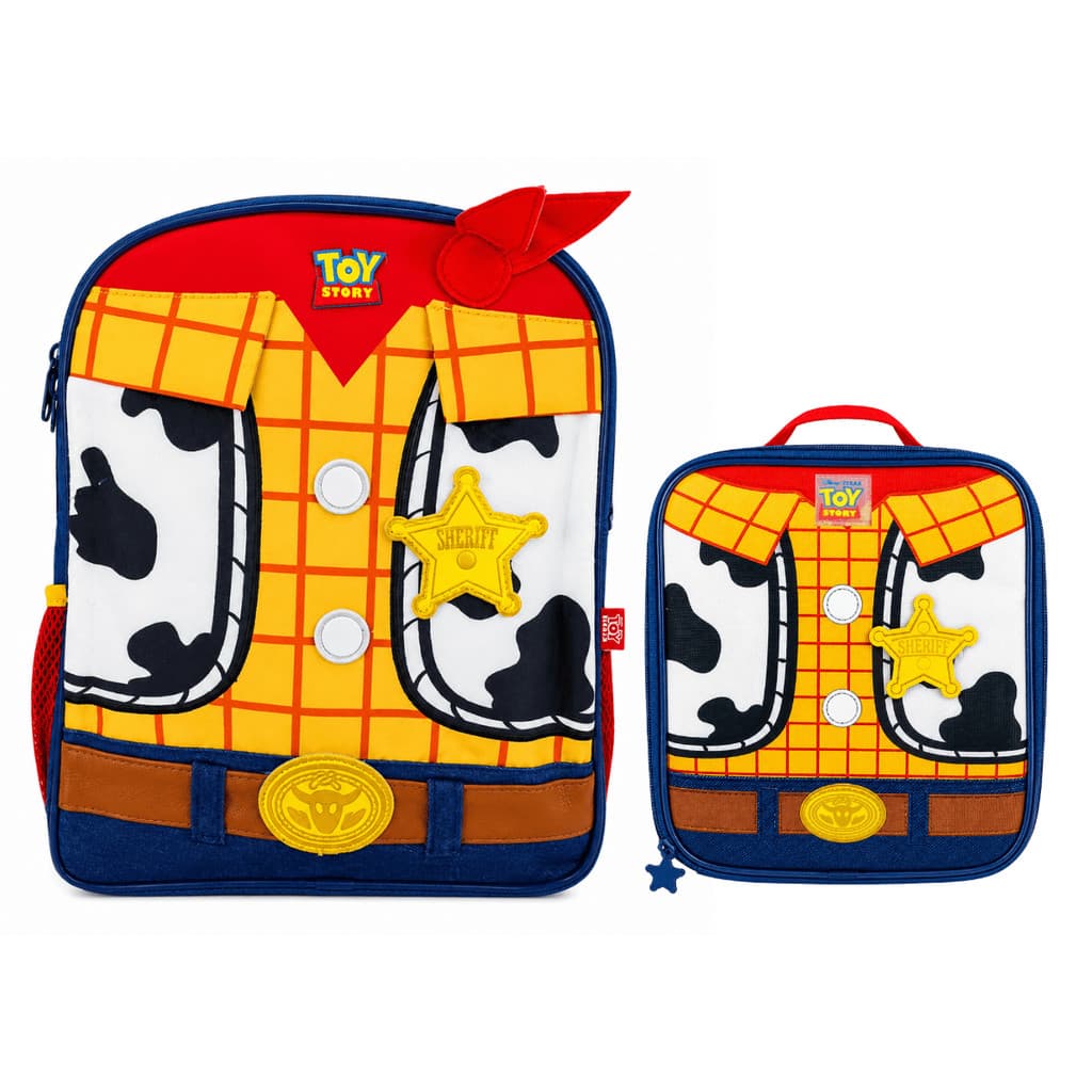 Kit Mochila Lancheira Térmica Escolar Infantil Toy Story 5 Woody Oficial