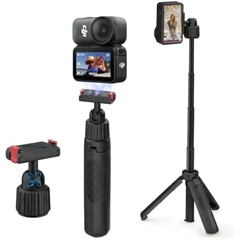 Tripé Selfie Stick 40cm/15.75'Para DJI Osmo Action 6 & amp ; Acessórios Nano , 360 ° Suporte De Pólo Estendido Ajustável