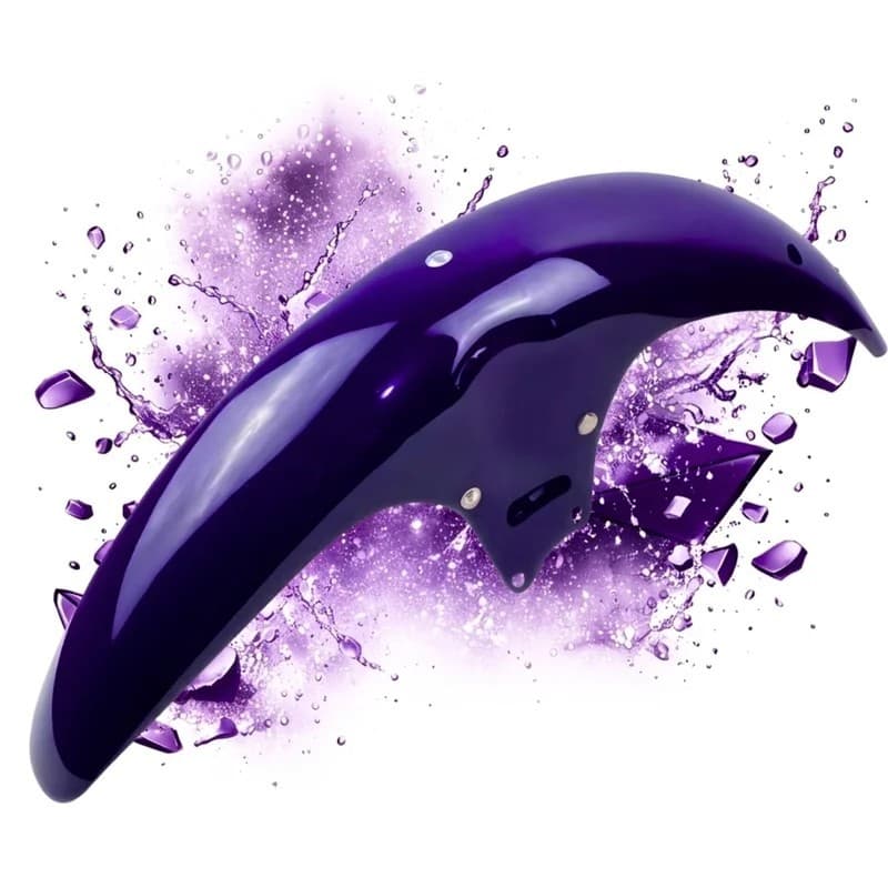 Carenagem Paralama Dianteiro Cg Titan 125 Roxo 1998 1999 Roxo Abrolhos Pintado Envernizado