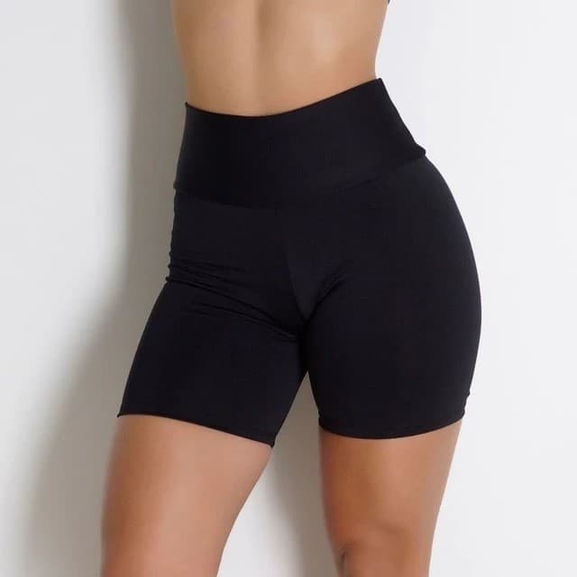 Shorts Esportivo Feminino Com Cintura Alta Academia Treino Corrida