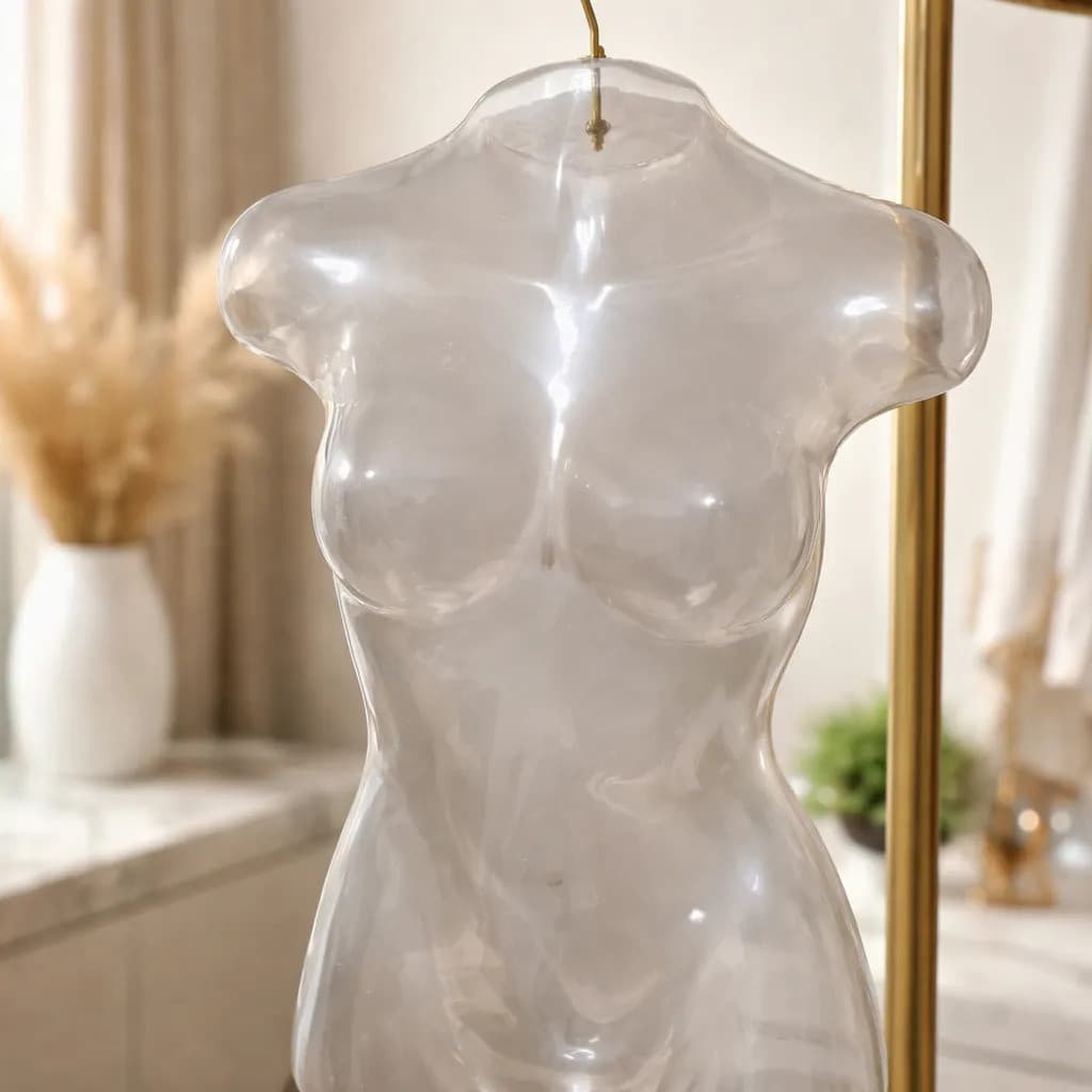 Cabide Collant PS Material mais Grosso Não Dobra Transparente