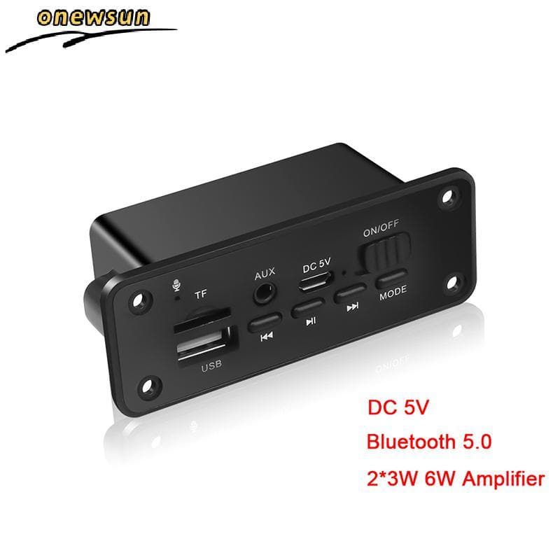 5.0 MP3 Player 2 * 3W Placa Decodificadora Alto-Falante Módulo De Rádio FM Para Carro