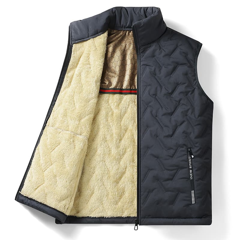 Colete Masculino À Prova De Vento , Jaqueta Sem Mangas De Inverno , Casaco Casual , Algodão , Quente , Grosso , gilet
