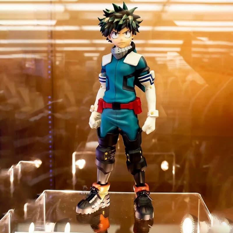 Figura de Ação Colecionável de 25cm do Anime Japonês "My Hero Academia" - Midoriya Izuku em Posição de Pé PV WXM3