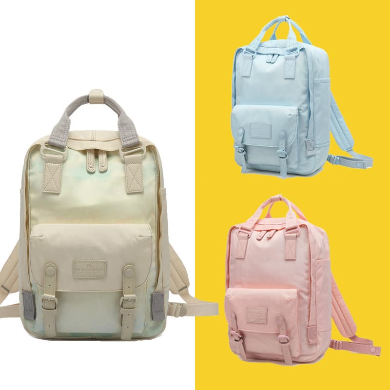 NX Donut versão coreana Donut mochila feminina estudante saco de escola coreano júnior escola grande mochila saco de via
