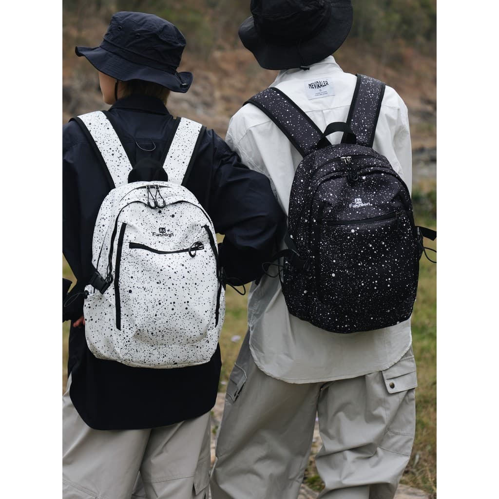 Mochila leve Casual Gypsophila mochila das mulheres dos homens All-Match estudantes universitários do ensino médio Commu