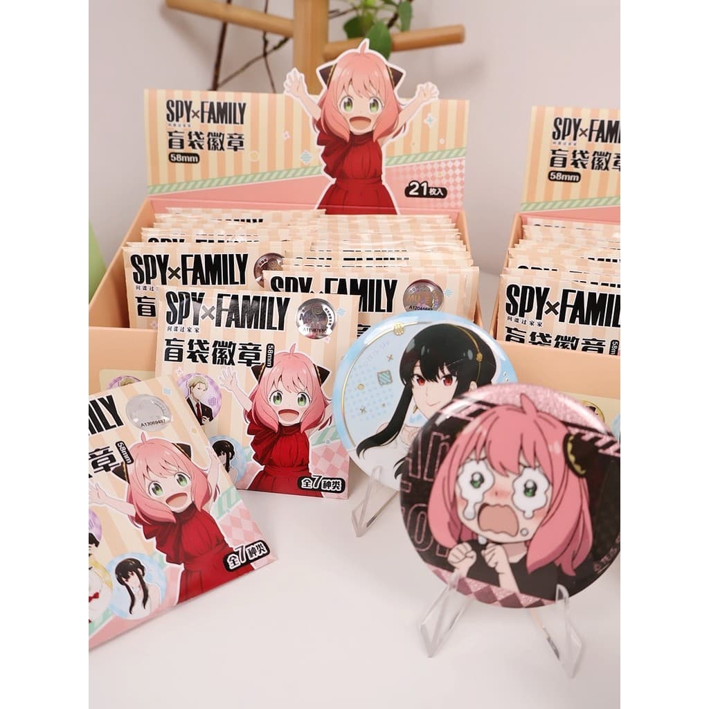Crachá saco cego genuíno espião jogar casa 58mm barra bonito Arnia Yorl crepúsculo cão Anime mercadoria vale