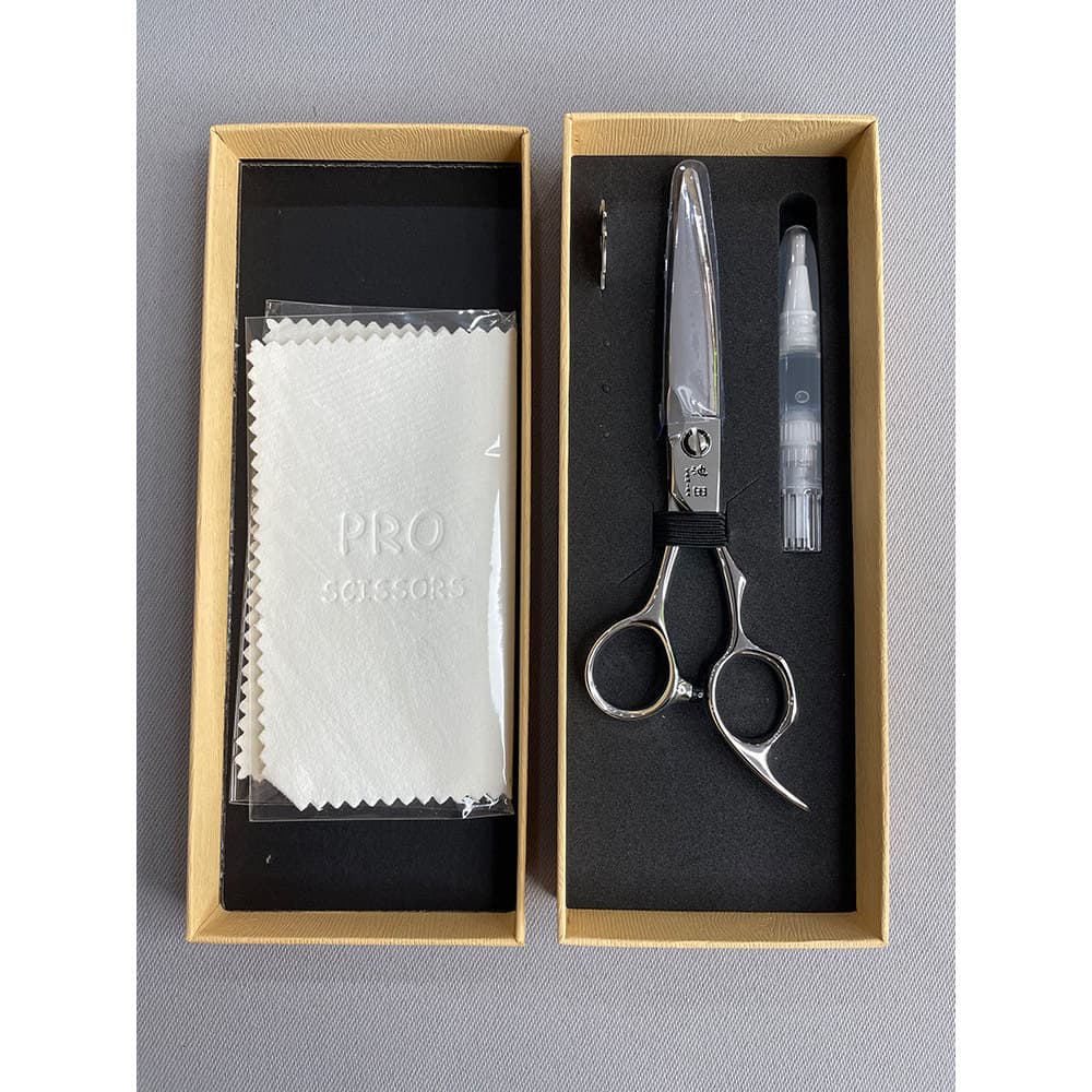Ikeda CHITIAN Tesoura de cabeleireiro profissional para desbaste de dentes Tesoura plana integrada Faca escorregadia Tes