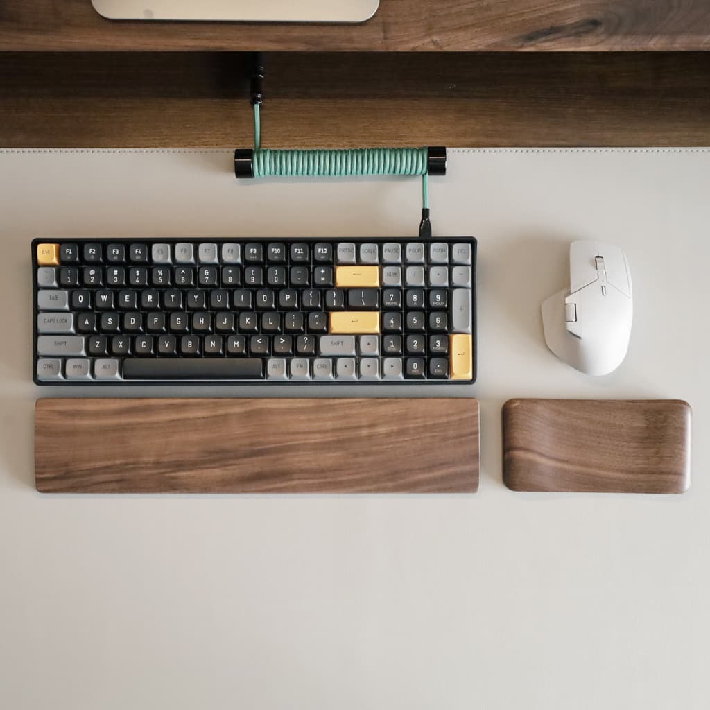 Descanso para teclado mecânico 60|84|75%|98|104 botões Mouse etiqueta almofada descanso de mão almofada de pulso descans