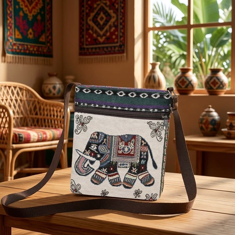 Bolsa feminina mensageiro pequena bolsa de ombro de lona estilo étnico chinês bordado bonito moda senhoras bolsa d