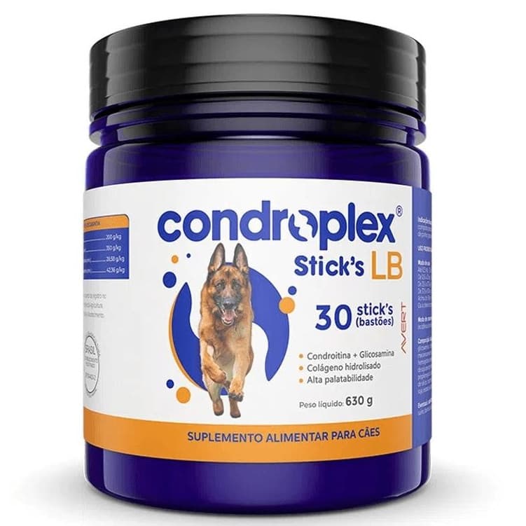 Condroplex Sticks LB Suplemento Alimentar 30 stick's (bastões) Suplemento Avert