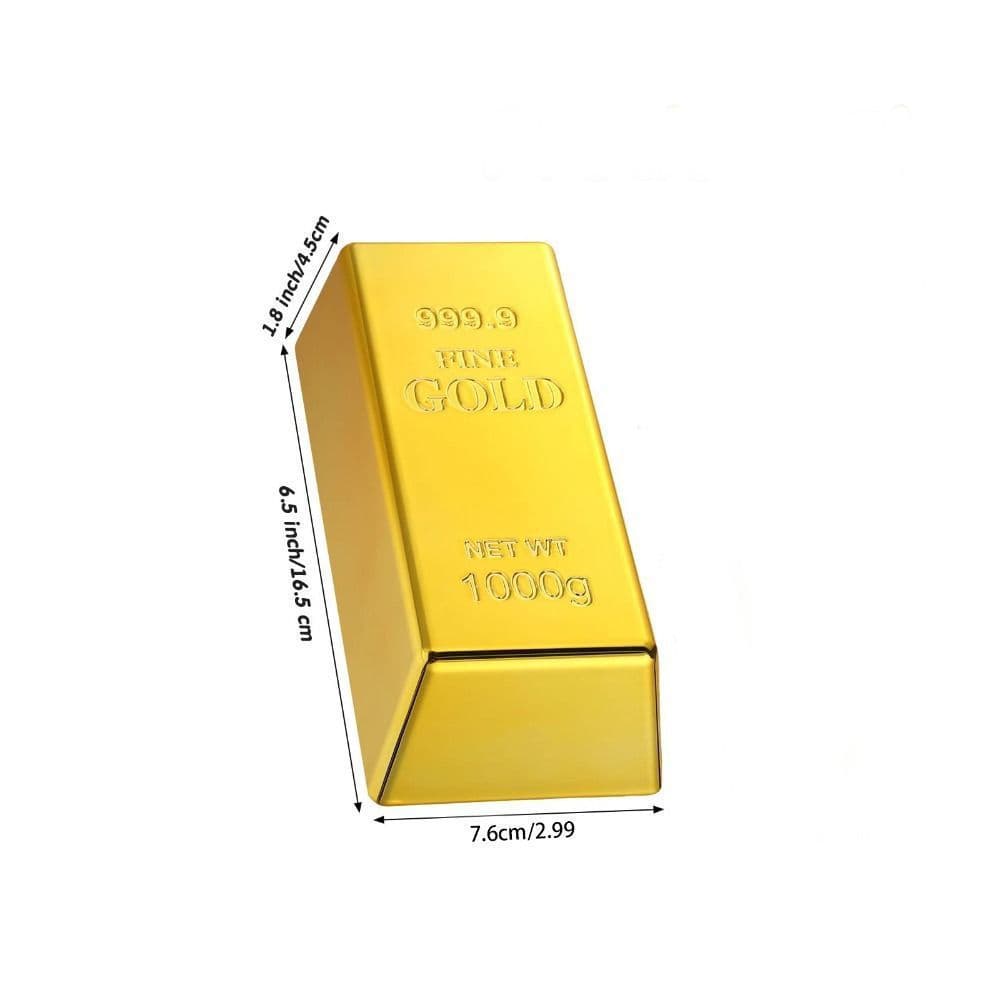 MXMIO1 Tijolo Dourado , Barra De Ouro Falsa De Peso De Papel De Parada De Porta Barras De Decoração De Mesa De Adereço D