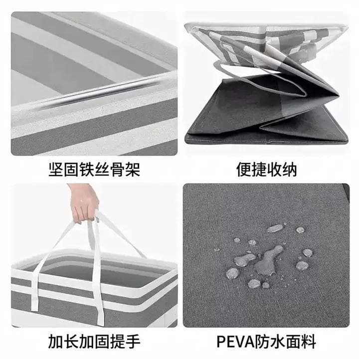 Saco de armazenamento de tecido tamanho grande cesta de lavanderia à prova dwaterproof água cesta de armazenamento domés