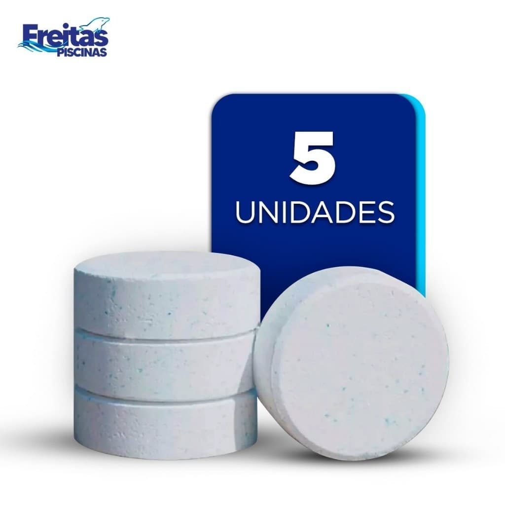 KIT 5 PASTILHA PARA LIMPEZA DE PISCINA PREMIUN