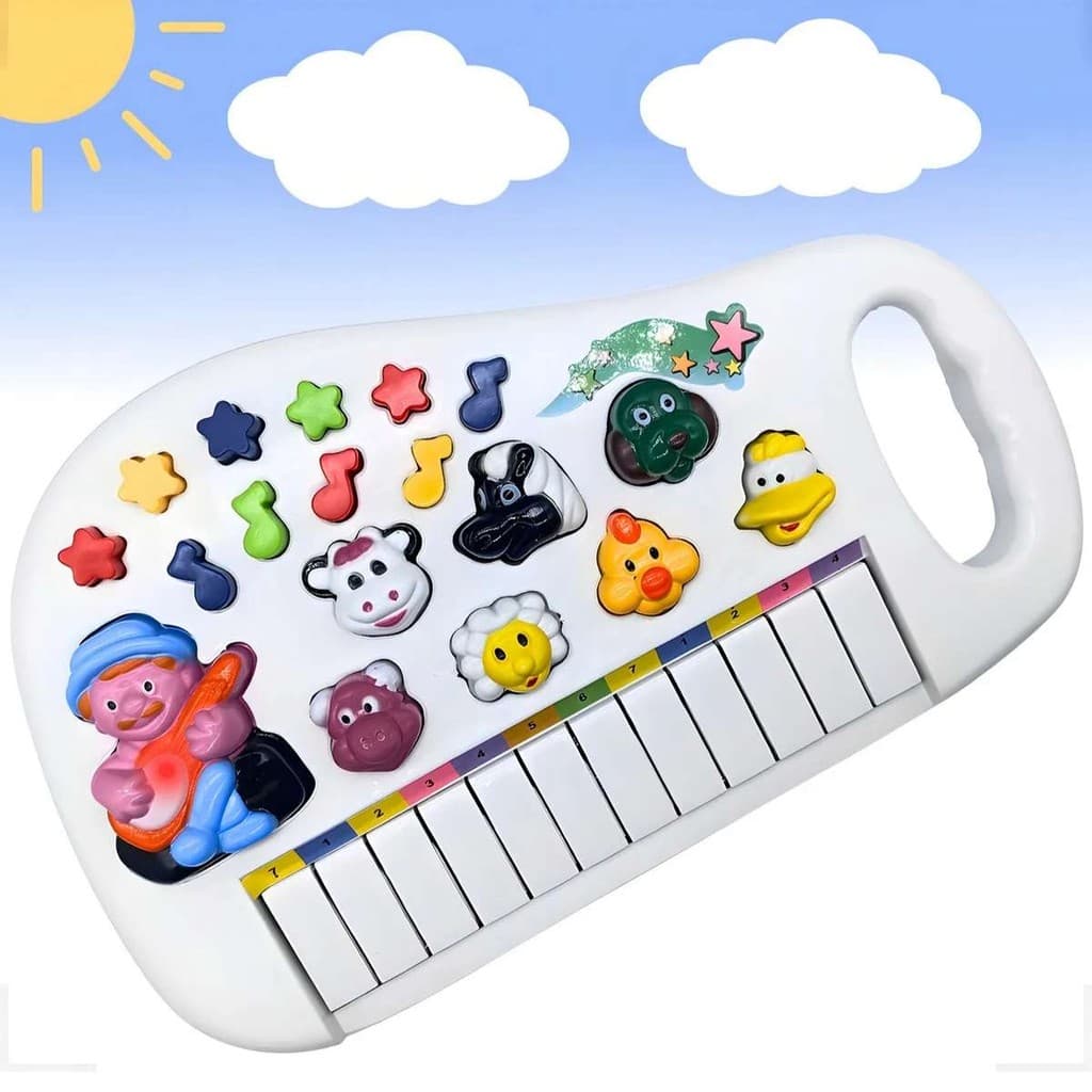 Teclado Musical Infantil Fazendinha Brinquedo Educativo Presente Para Seu Filho Envio Relampago