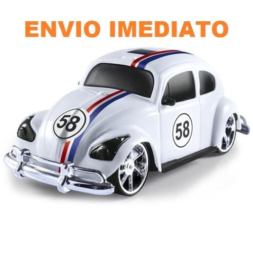 Carrinho Hobby Fusca Júnior 20 cm Herbie Retrô Brinquemix Miniatura Fusção Fuskinha Barato