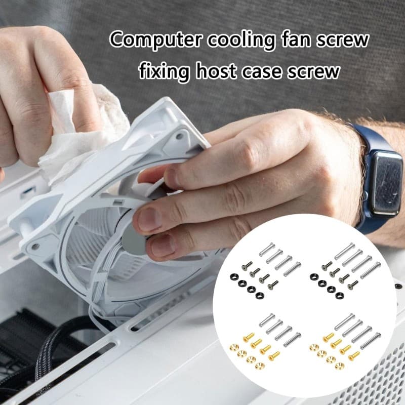 Projeto Anti Afrouxamento Dos Parafusos Do Ventilador Computador Da Prova SK Para Várias Marcas Caixa PC