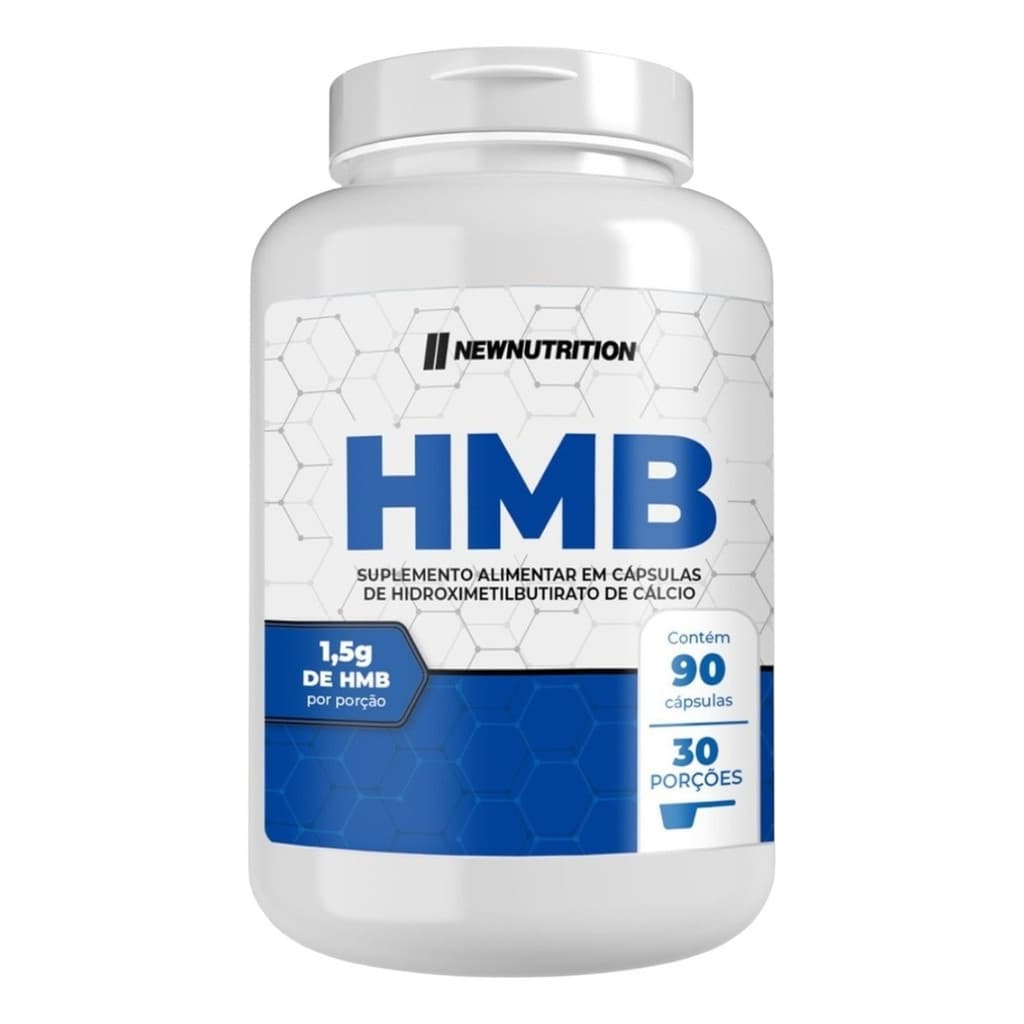 Suplemento Em Cápsulas Hmb 1500mg Newnutrition Sabor Natural