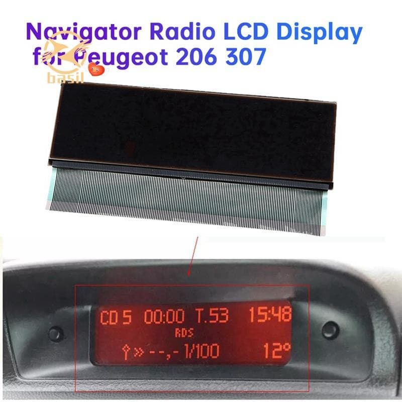 Rádio Navegador Central Do Carro Display LCD Para 206 307 C5 Xsara Instrumento Tela Pixel Reparação