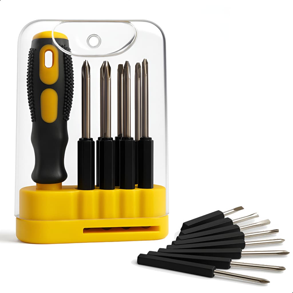 Kit Ferramenta De Precisão Jogo 8 Peças Mini Chave Fenda Phillips Com Estojo Para Reparo