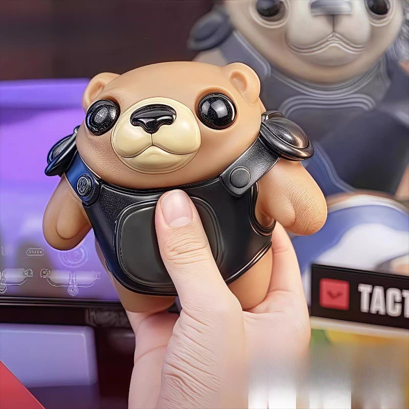 11cm Valorant Tacti Urso Squeeze Brinquedo Alívio Do Estresse Jogo Tabuleiro De Xadrez Boneca Ornamentos Coleções Displa