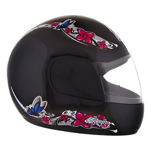 Capacete Pro Tork Liberty 4 Feminino Girls Brilhante 58 Preto Flores