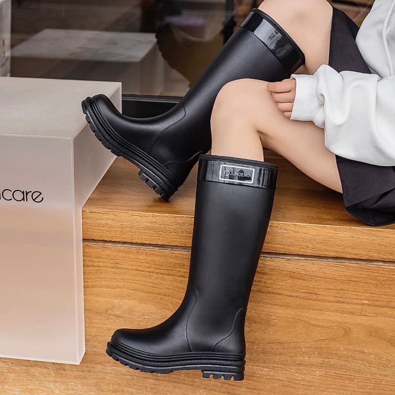 Botas de chuva de cano alto masculino feminino estilo verão Plus Size adulto 2026 novo estilo tubo longo caminhadas ao a