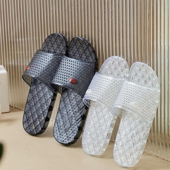 Chinelos de cristal feminino verão interior antiderrapante antiderrapante casa banheiro quatro estações desodorante de s