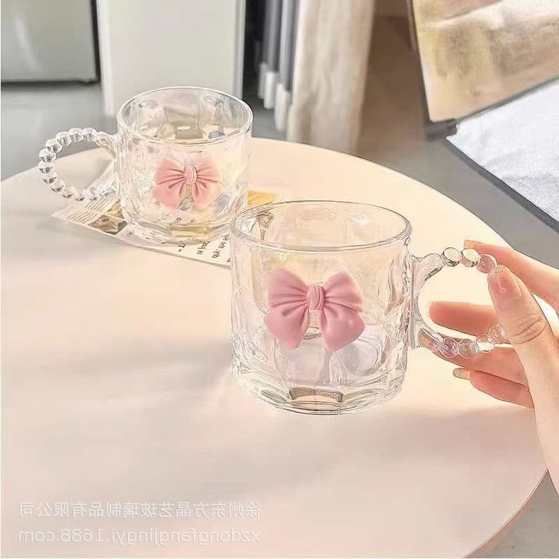 Novo produto caneca de vidro com alça de orelha grande com alça copo para beber de alto valor copo de leite para café da