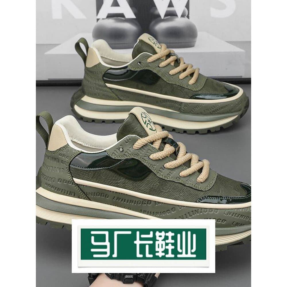 Wenzhou Chuhuhu sapatos indústria sapatos masculinos pai sapatos primavera novo estilo confortável superfície de couro a