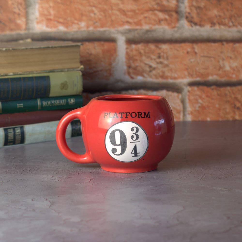 Caneca Harry Potter Plataforma 9 3/4 Hogwarts Express 450ml Ampla Cerâmica Geek Presente