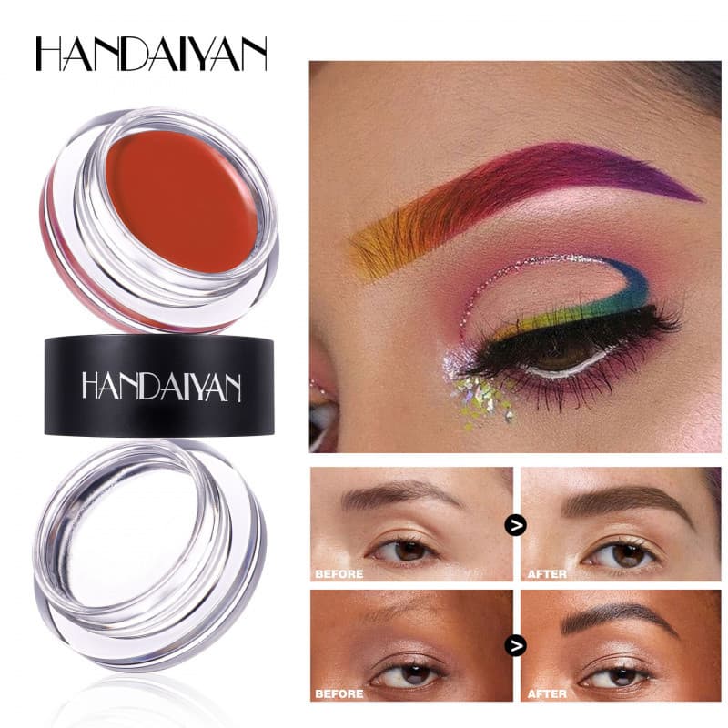 HANDAIYAN Dye Sobrancelha Creme 8 Cores 2 em Certo Tipo de Cera de Sobrancelha