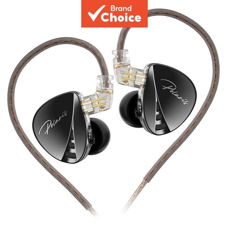 CCA Polaris Fones de Ouvido Intra-Auriculares HiFi Estéreo IEM, Drivers Dinâmicos Duplos com Fio, Fones de Ouvido