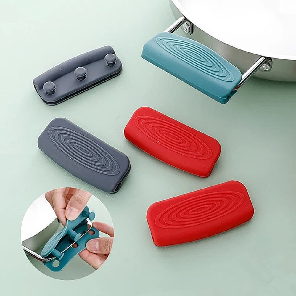 1 Par De Panelas De Silicone Para Cozinha Tampas Luvas Gadget De Cozimento Anti-Calcário Casserole Ear Sleeve Bowl Dish