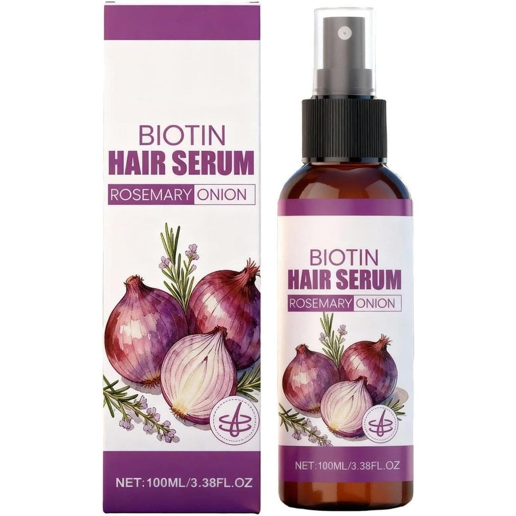 Sérum Capilar de Alecrim e Cebola, Óleo Capilar de Cebola Vermelha, Sérum de Tratamento Leve e Não Oleoso, Loção Nutriti