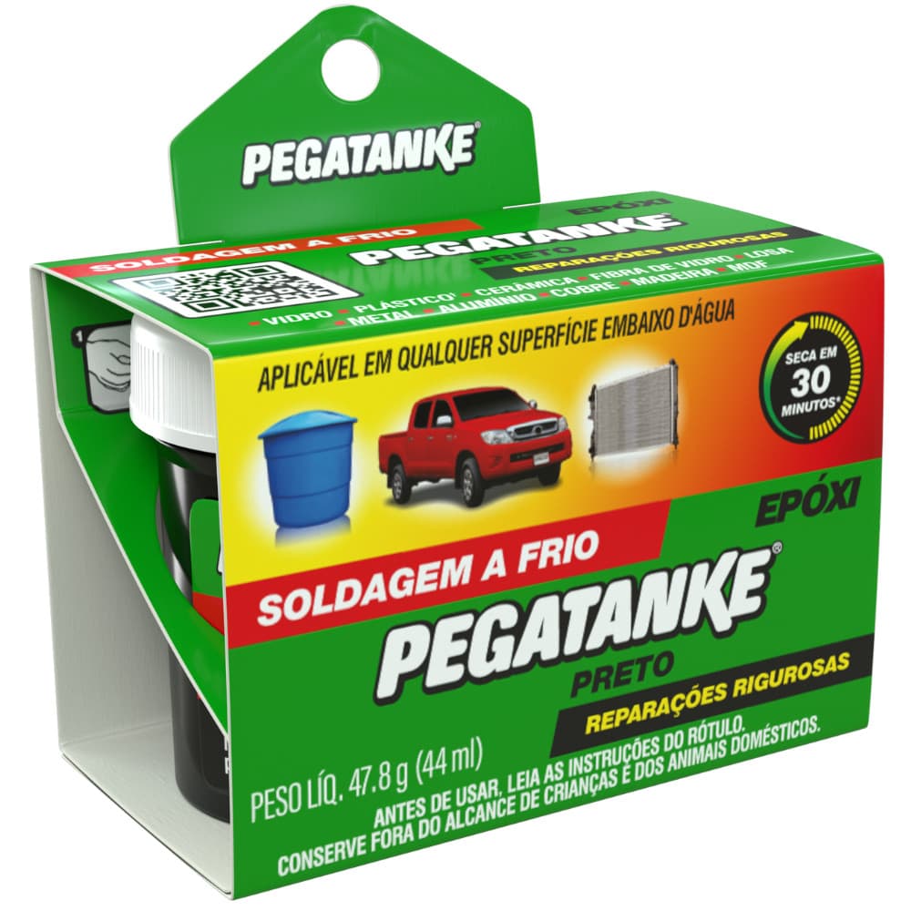 Cola Epóxi Para Metal Plástico Madeira Pegatanke Solda a Frio