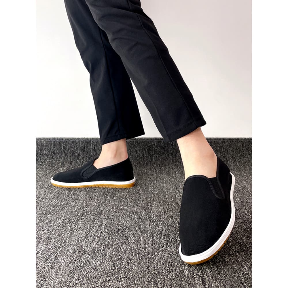Verão novo estilo velho pequim sapatos de pano masculino resistente ao desgaste sola de tendão de carne artesanal sola m