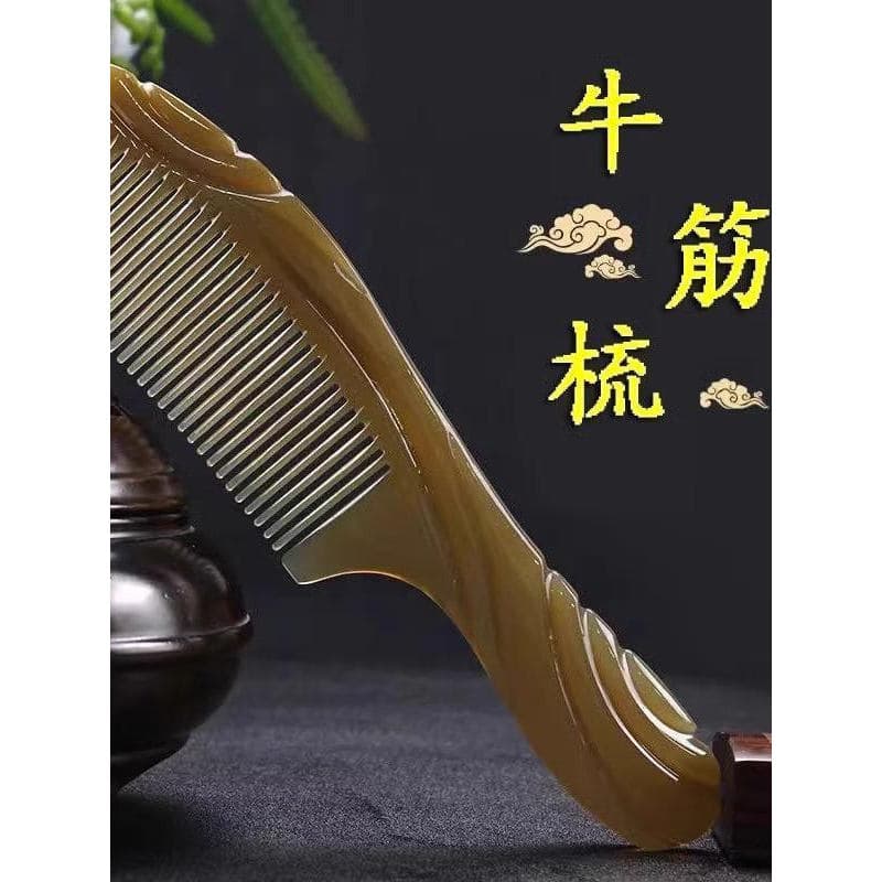 Pente de tendão de carne de alta qualidade, forte, durável, antiestático, engrossado, grande pente de massagem, cabelo l